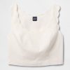 Top crop festonat din amestec de in Top crop festonat din amestec de in