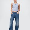 Top cu Halter Modern Rib Logo Top cu Halter Modern Rib Logo
