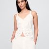 Top cu ochi peplum din amestec de in Top cu ochi peplum din amestec de in