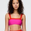 Top de bikini Bandeau Colorblock Top de bikini Bandeau Colorblock
