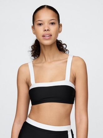 Top de bikini Bandeau Colorblock