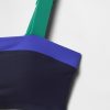 Top de bikini Bandeau Colorblock Top de bikini Bandeau Colorblock