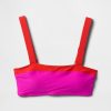 Top de bikini Bandeau Colorblock Top de bikini Bandeau Colorblock