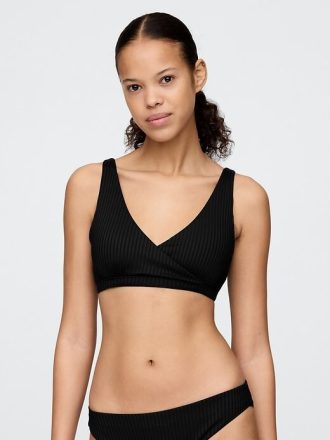 Top de bikini cu coaste
