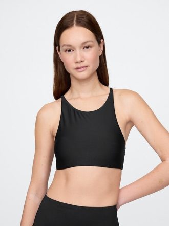 Top de bikini cu gât înalt