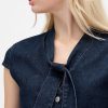 Top din denim cu gât Top din denim cu gât