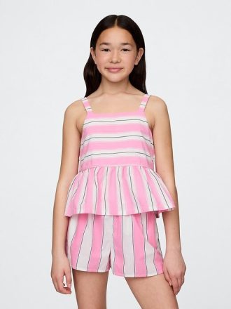 Top din Poplin Peplum pentru copii