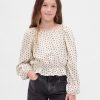 Top pentru copii Crinkle Peplum