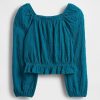 Top pentru copii Crinkle Peplum Top pentru copii Crinkle Peplum