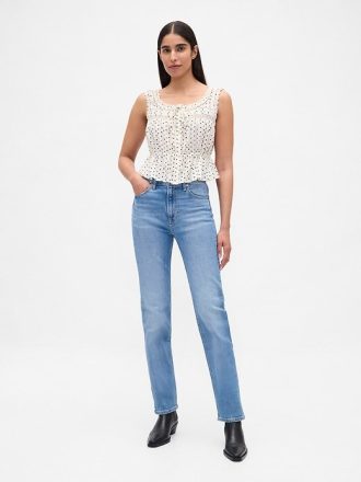 Top peplum cu dantelă