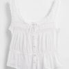 Top peplum cu dantelă