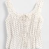 Top peplum cu dantelă