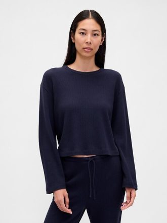Top PJ Crop Waffle
