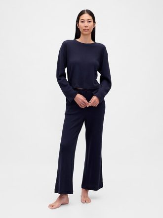 Top PJ Crop Waffle