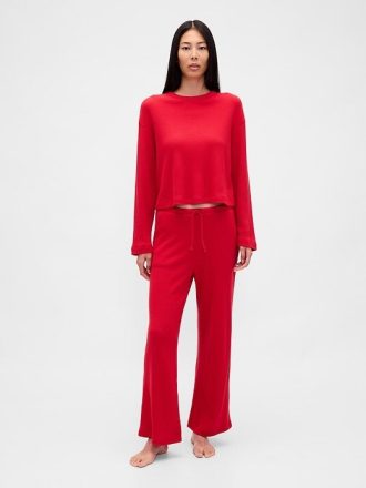 Top PJ Crop Waffle