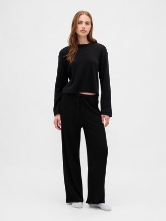 Top PJ Crop Waffle