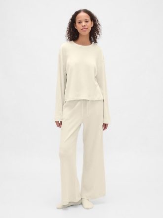 Top PJ Crop Waffle