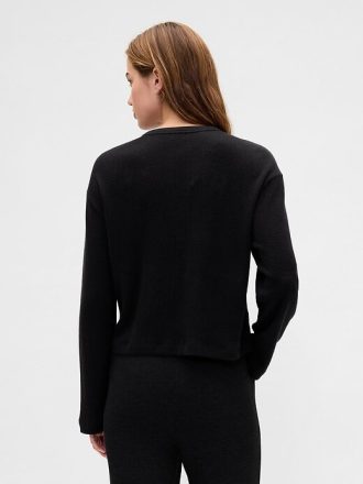 Top PJ Crop Waffle