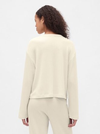 Top PJ Crop Waffle