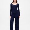 Top PJ cu dantelă Mini Rib Top PJ cu dantelă Mini Rib