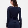 Top PJ cu dantelă Mini Rib Top PJ cu dantelă Mini Rib