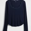 Top PJ cu dantelă Mini Rib Top PJ cu dantelă Mini Rib