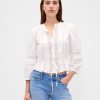 Top Voile cu Trim Dantela Top Voile cu Trim Dantela