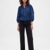 Top Voile cu Trim Dantela