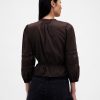 Top Voile cu Trim Dantela