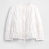 Top Voile cu Trim Dantela Top Voile cu Trim Dantela