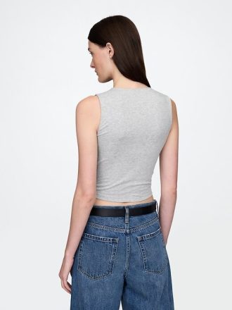 Tricot crop din jerseu CloseKnit