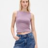 Tricot Crop din Jersey Tricot Boatneck Tricot Crop din Jersey Tricot Boatneck