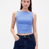 Tricot Crop din Jersey Tricot Boatneck Tricot Crop din Jersey Tricot Boatneck