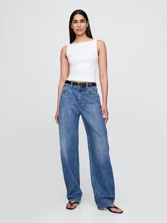 Tricot Crop din Jersey Tricot Boatneck