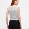 Tricot Crop din Jersey Tricot Boatneck Tricot Crop din Jersey Tricot Boatneck