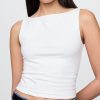 Tricot Crop din Jersey Tricot Boatneck Tricot Crop din Jersey Tricot Boatneck