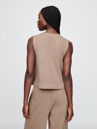 Tricot din bumbac organic cu greutate mare