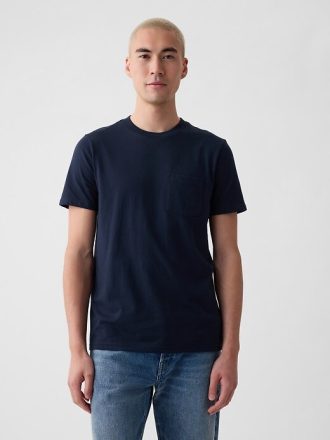 Tricou buzunar din bumbac organic pentru adulți