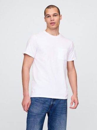 Tricou buzunar din bumbac organic pentru adulți