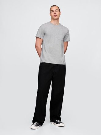 Tricou buzunar din bumbac organic pentru adulți