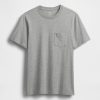 Tricou buzunar din bumbac organic pentru adulți Tricou buzunar din bumbac organic pentru adulți