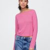 Tricou Crop Boatneck din amestec de in Tricou Crop Boatneck din amestec de in