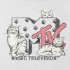 Tricou crop boxy cu grafic MTV Cats pentru copii