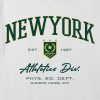 Tricou crop boxy cu grafic New York Athletics pentru copii