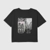 Tricou crop boxy grafic pentru fotografii Paris pentru copii