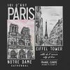 Tricou crop boxy grafic pentru fotografii Paris pentru copii