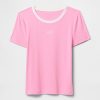 Tricou crop cu logo modern Tricou crop cu logo modern