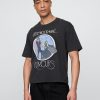 Tricou crop grafic Fleetwood Mac de greutate grea