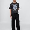 Tricou crop grafic Fleetwood Mac de greutate grea