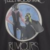 Tricou crop grafic Fleetwood Mac de greutate grea